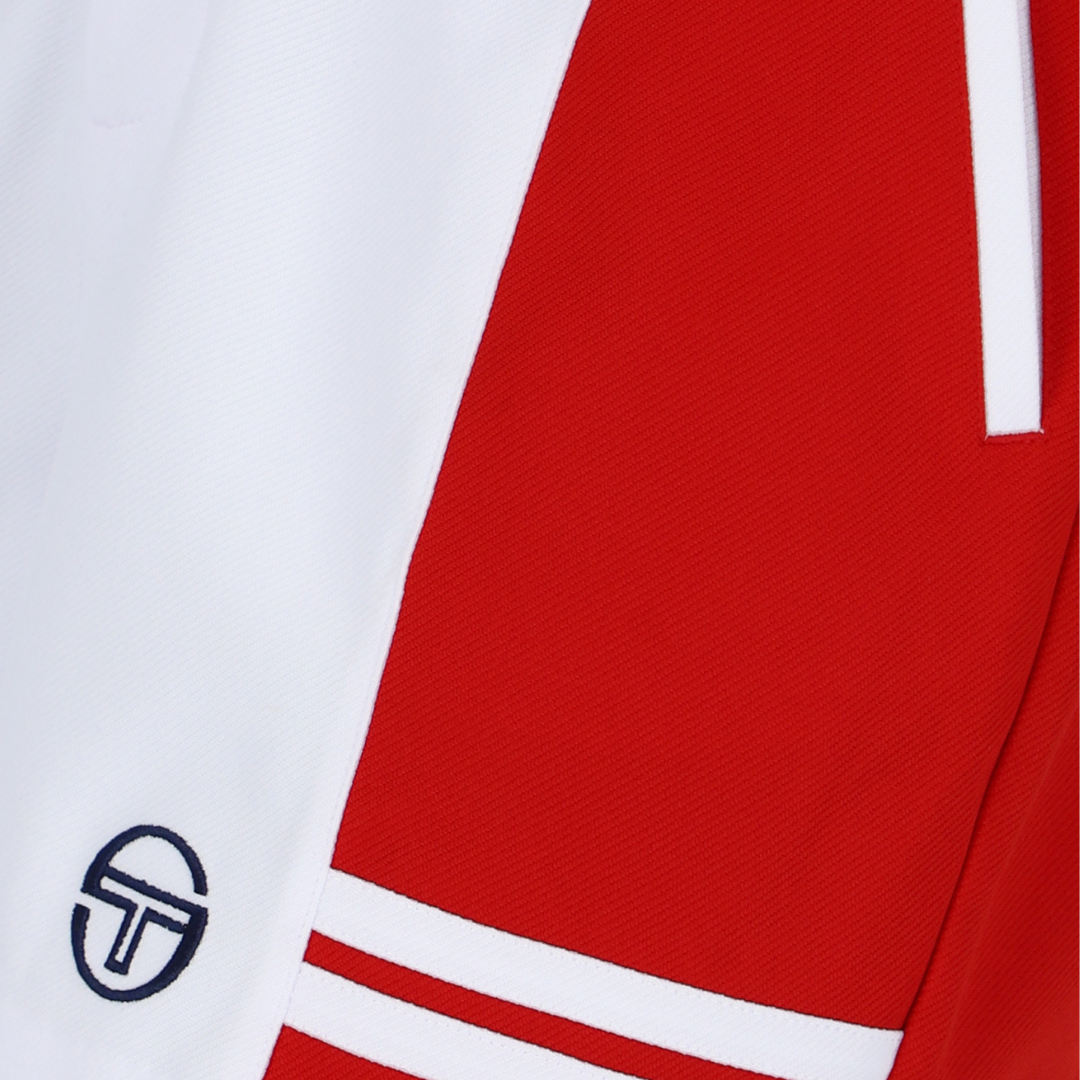 Supermac Short Tennis Short In White/Adrenaline Rush