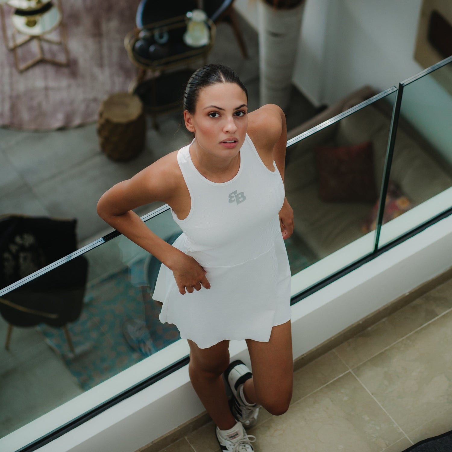 Catania Dress in White