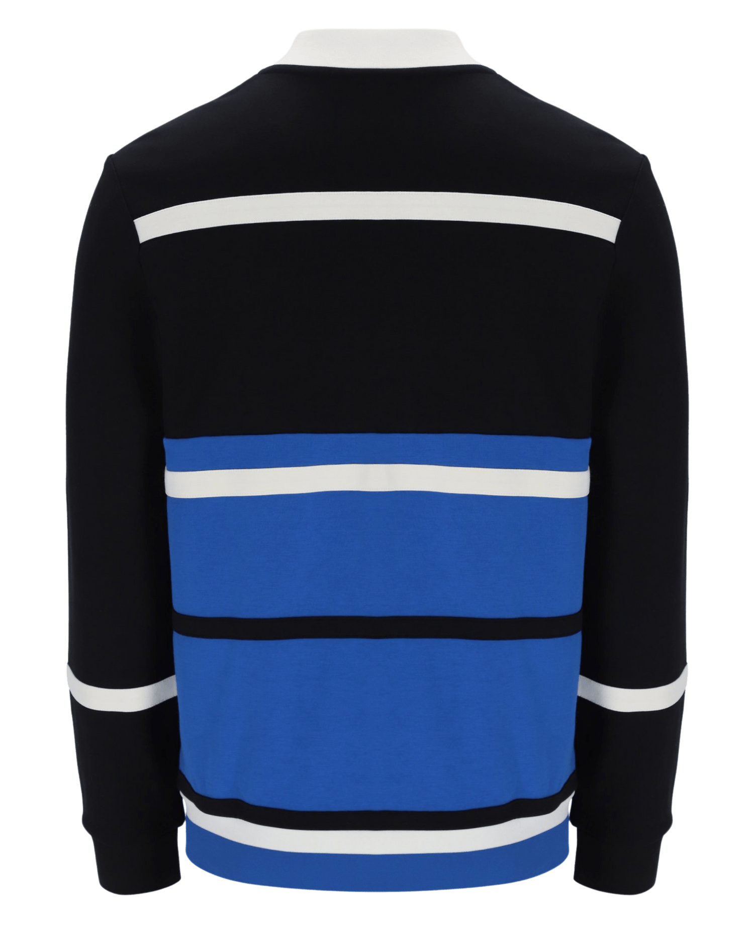 Fila Stefan Archive Cut And Sew Track Jacket In Black/Turkish Sea/Gardenia