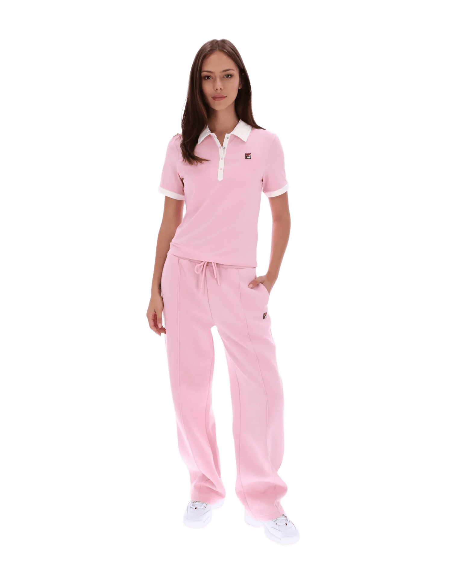 Harlo Fitted Iconic Polo in Pink Nectar/Gardenia