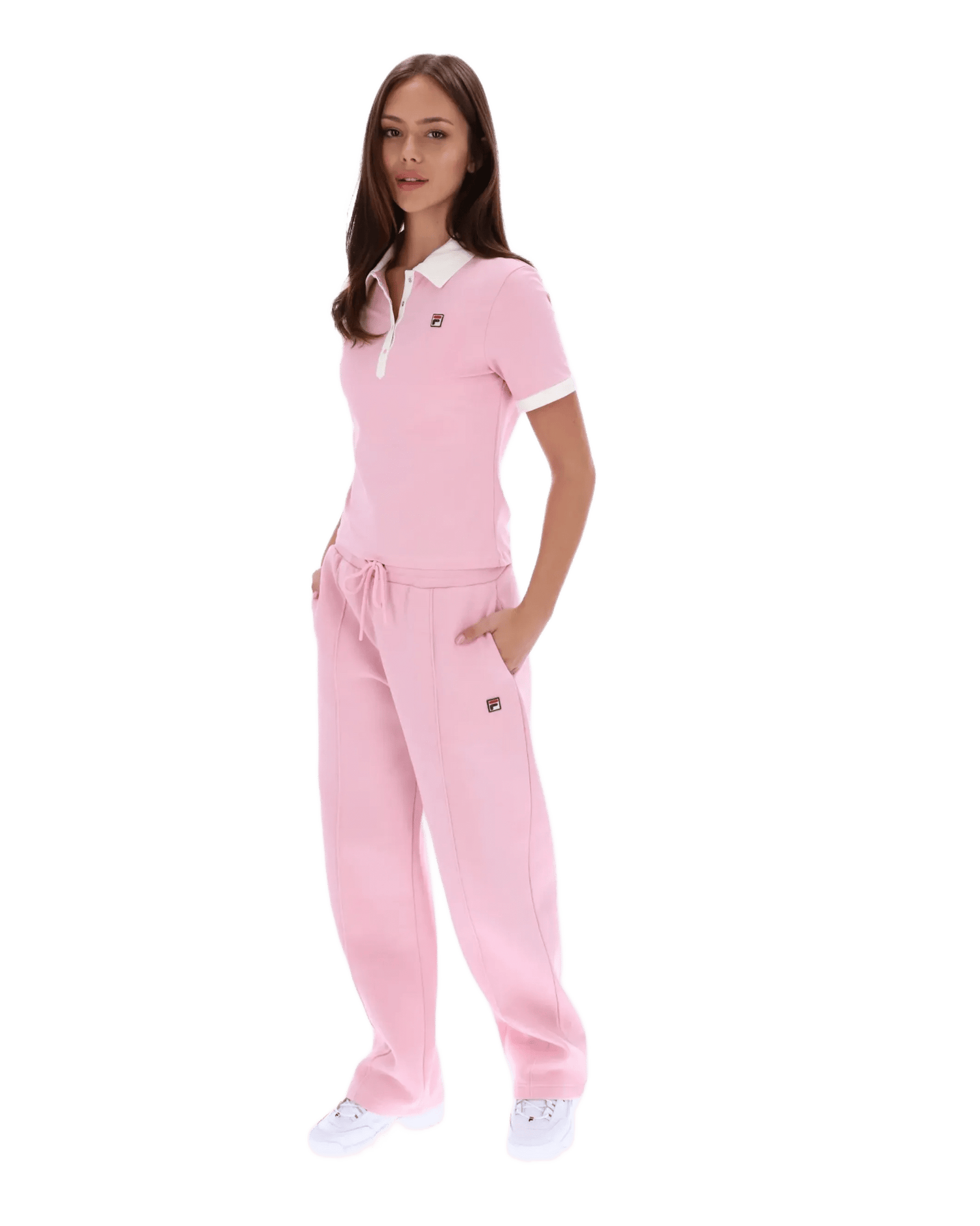 Harlo Fitted Iconic Polo in Pink Nectar/Gardenia