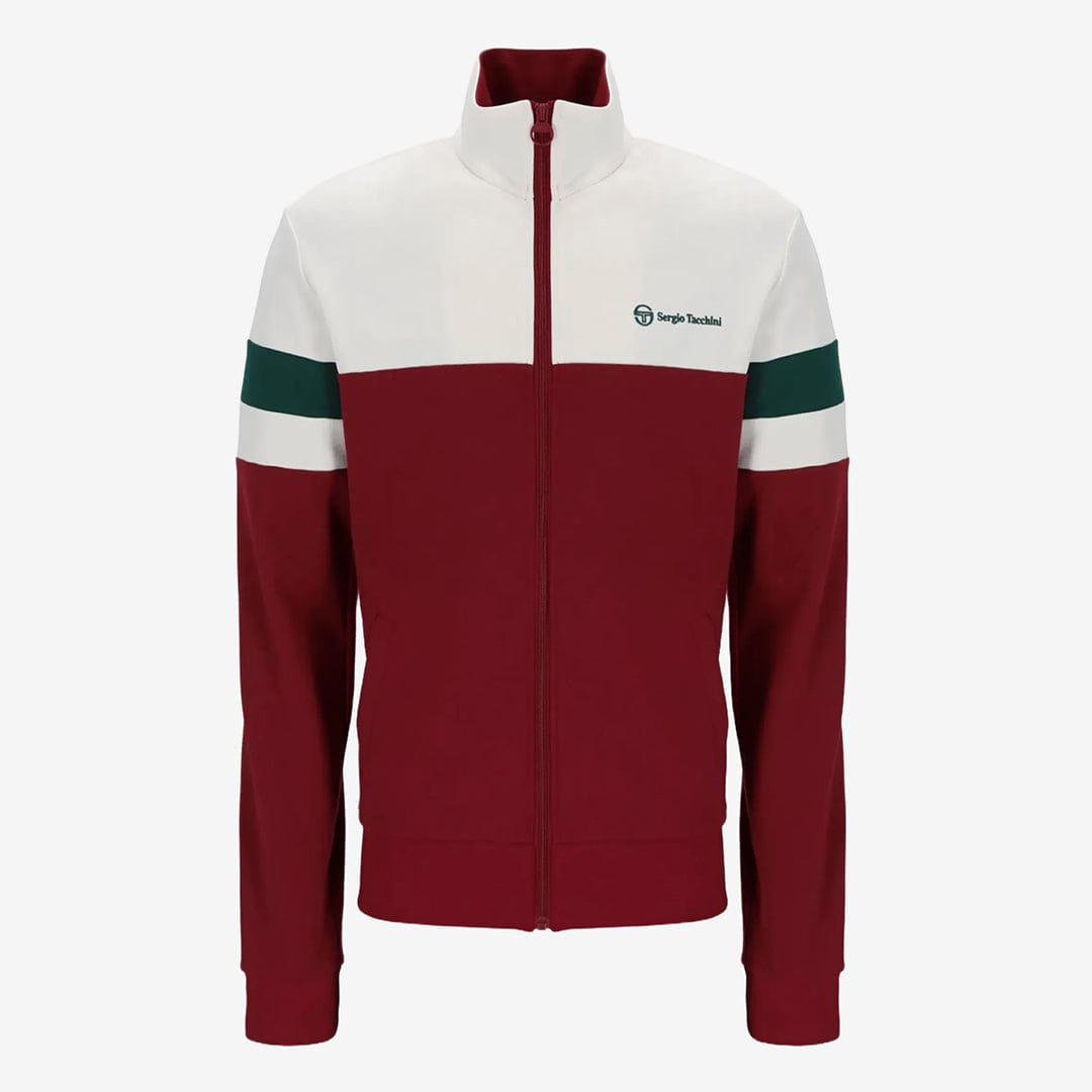 Sergio Tacchini Jonnie TT Track Top in Sundriedtomato/Rainforest