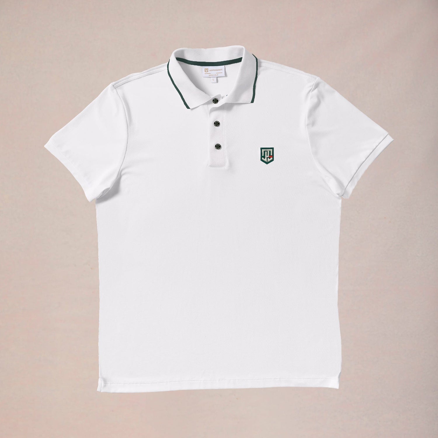 Retro IV Polo - Bianco / Terra