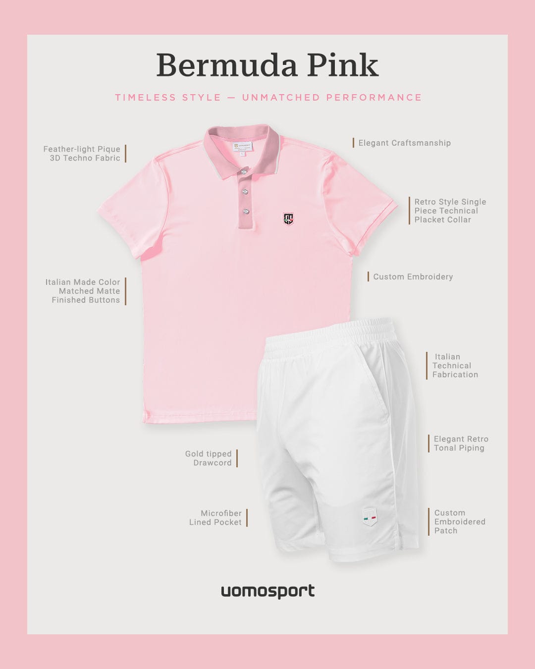 Retro IV Polo - Paradiso Rosa