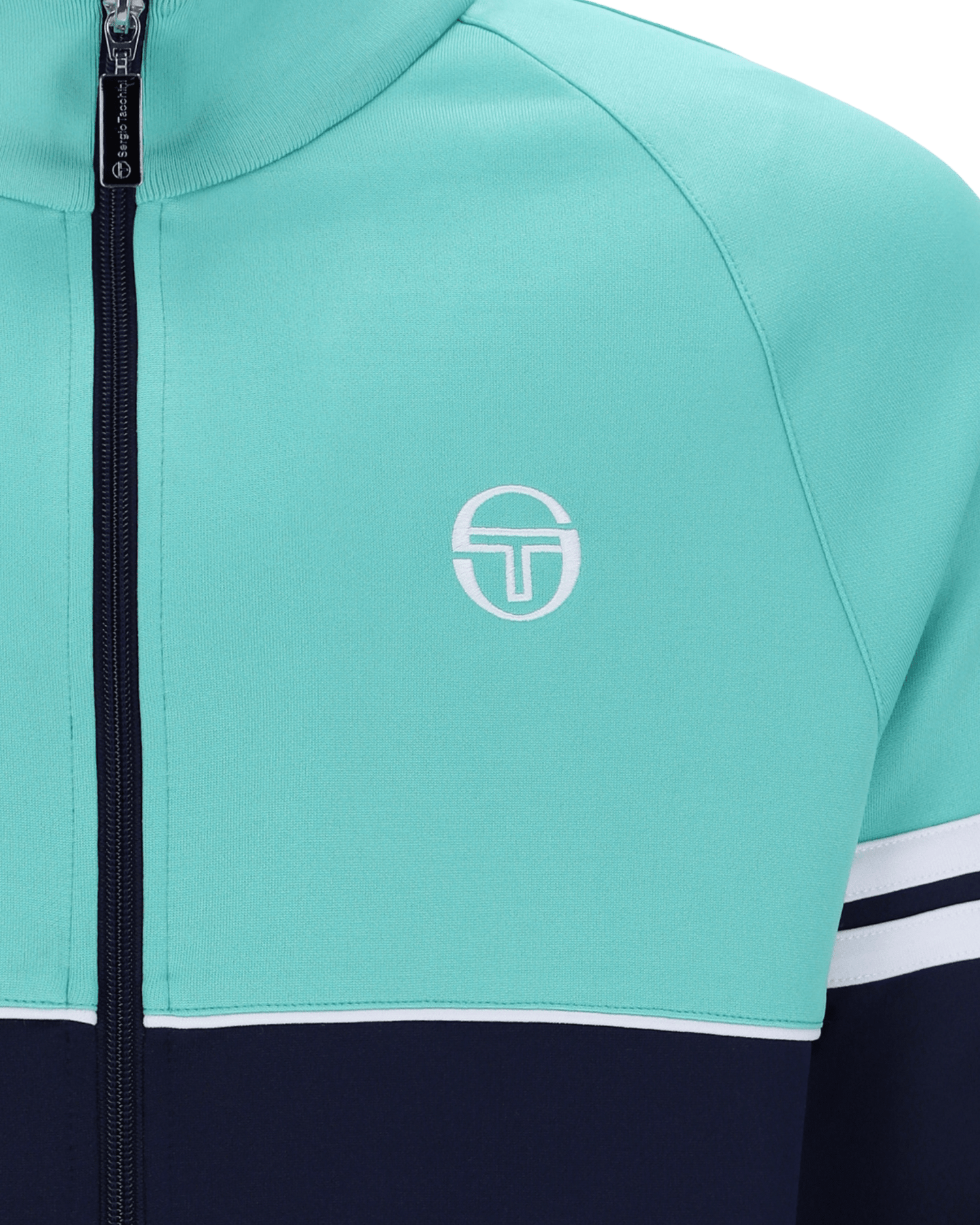 Sergio Tacchini Orion Track Jacket In Pool Blue/Maritime Blue/White