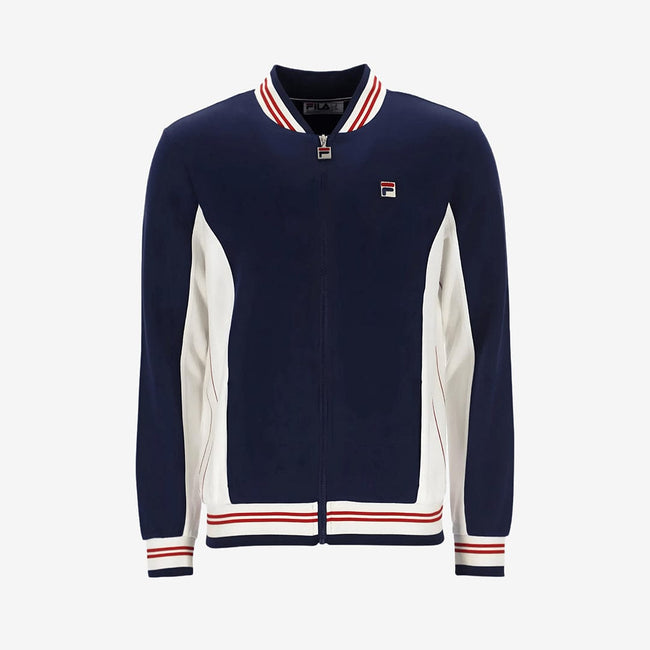 Settanta Track Top Navy, Red & Cream