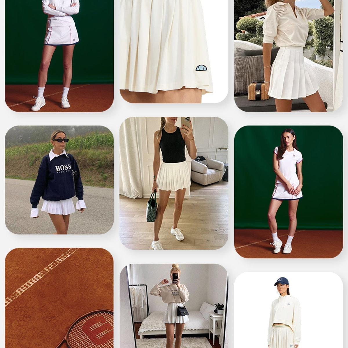 What to Wear with a White Tennis Skirt