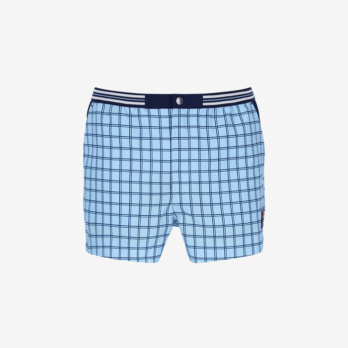 Brookes Check Short In Blue Bell/Navy