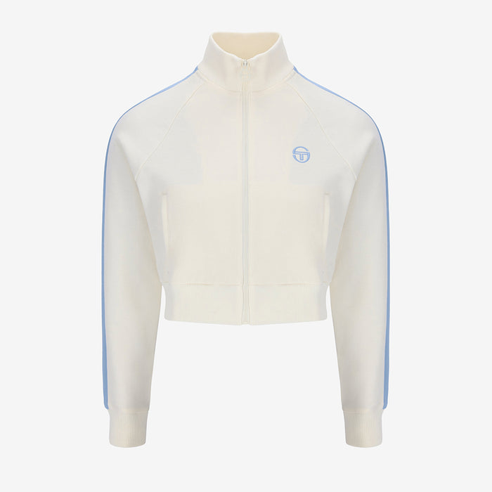 Betta TJ Track Jacket in Gardenia/Celestial Blue