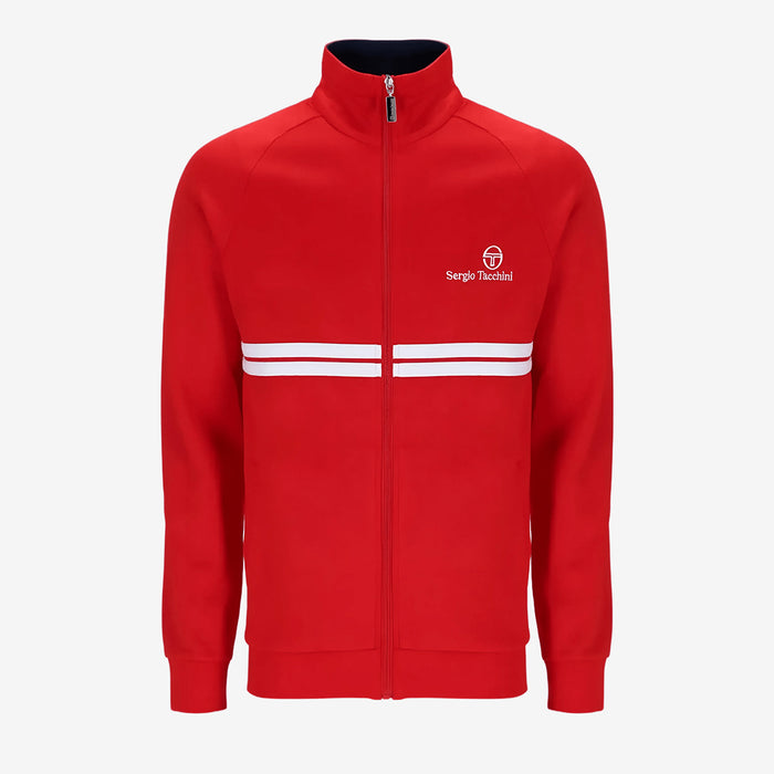 New Dallas Track Top in Adrenaline Rush/White/Maritime Blue