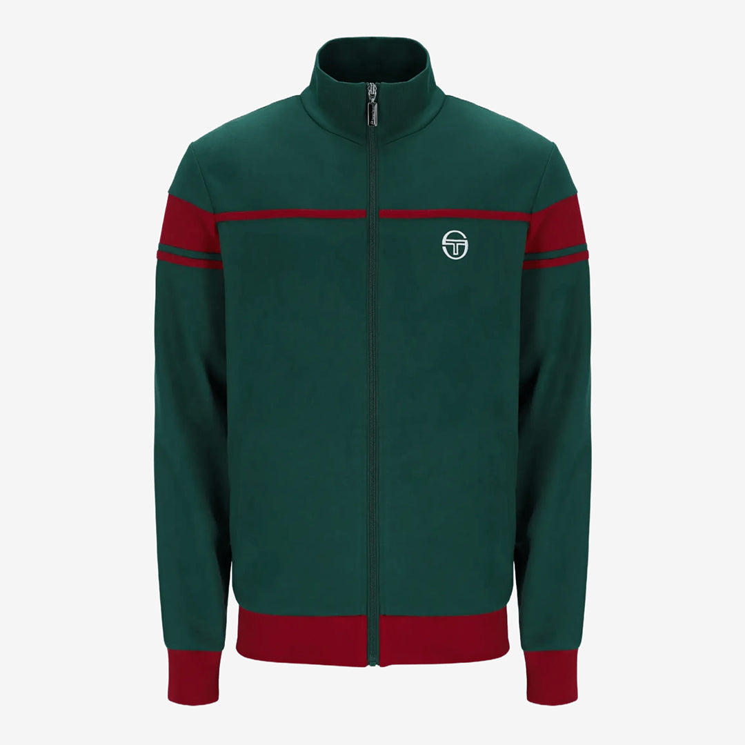 New Damarindo TT Track Top in Rainforest/Sundried Tomato