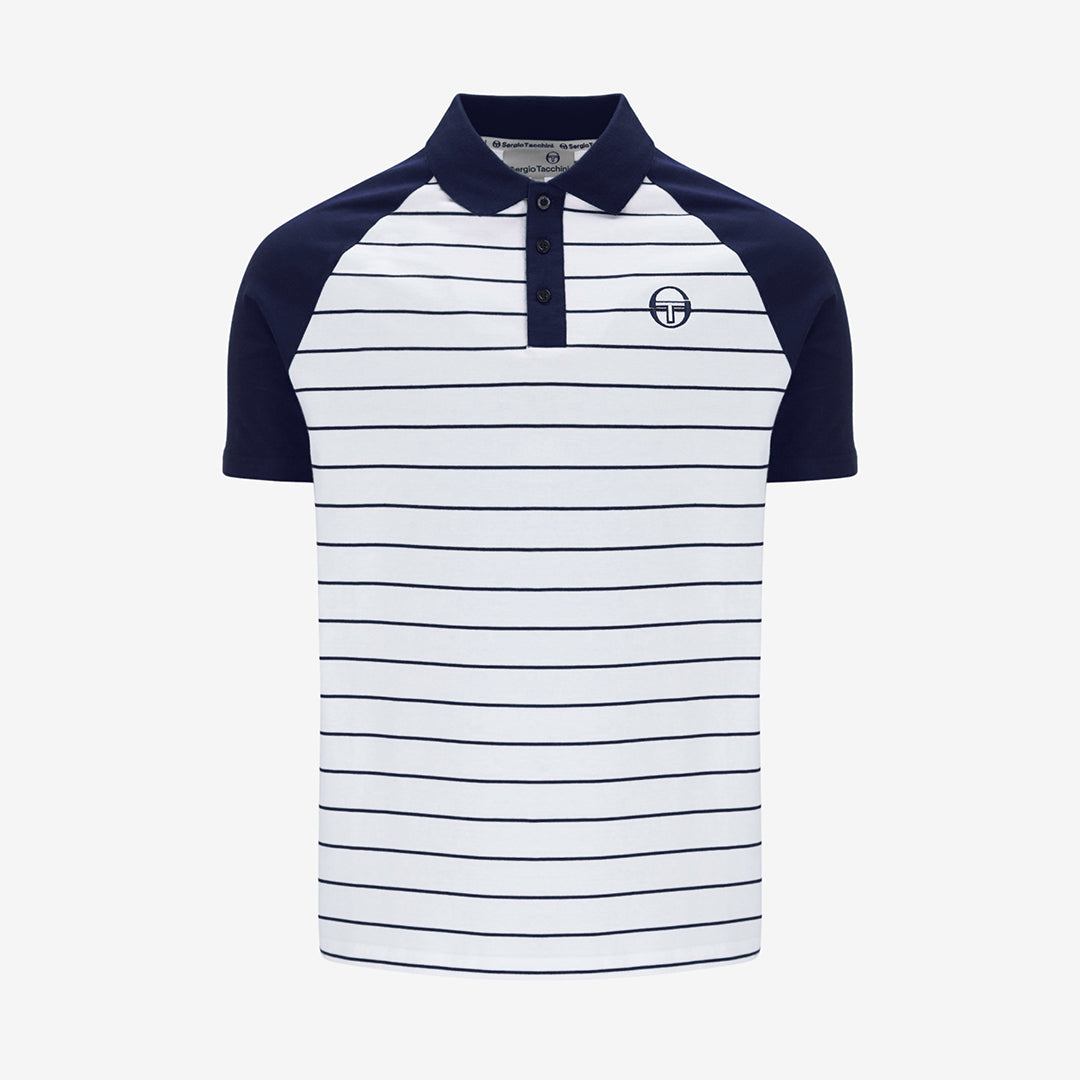 Sandro Polo Polo Shirt In Maritime Blue/White