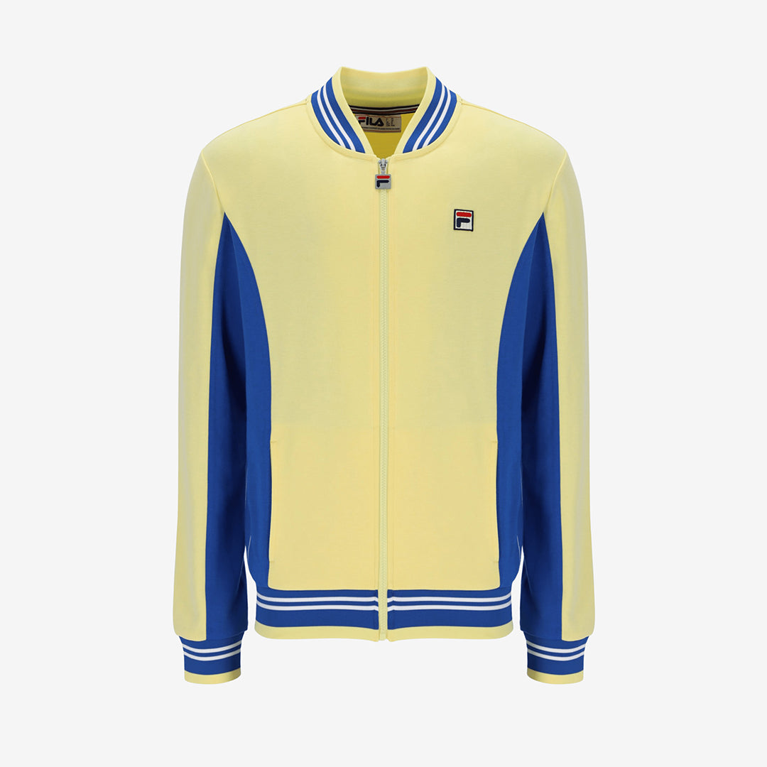 Settanta Baseball Track Jacket In Popcorn/Turkish Sea/Navy
