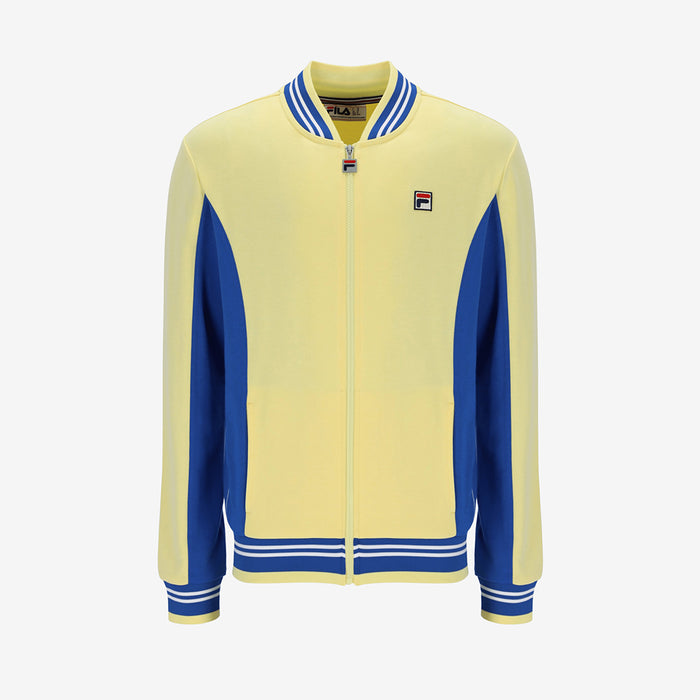 Settanta Baseball Track Jacket In Popcorn/Turkish Sea/Navy