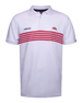 Ellesse Vilas Vanni Polo Shirt in White with Orange