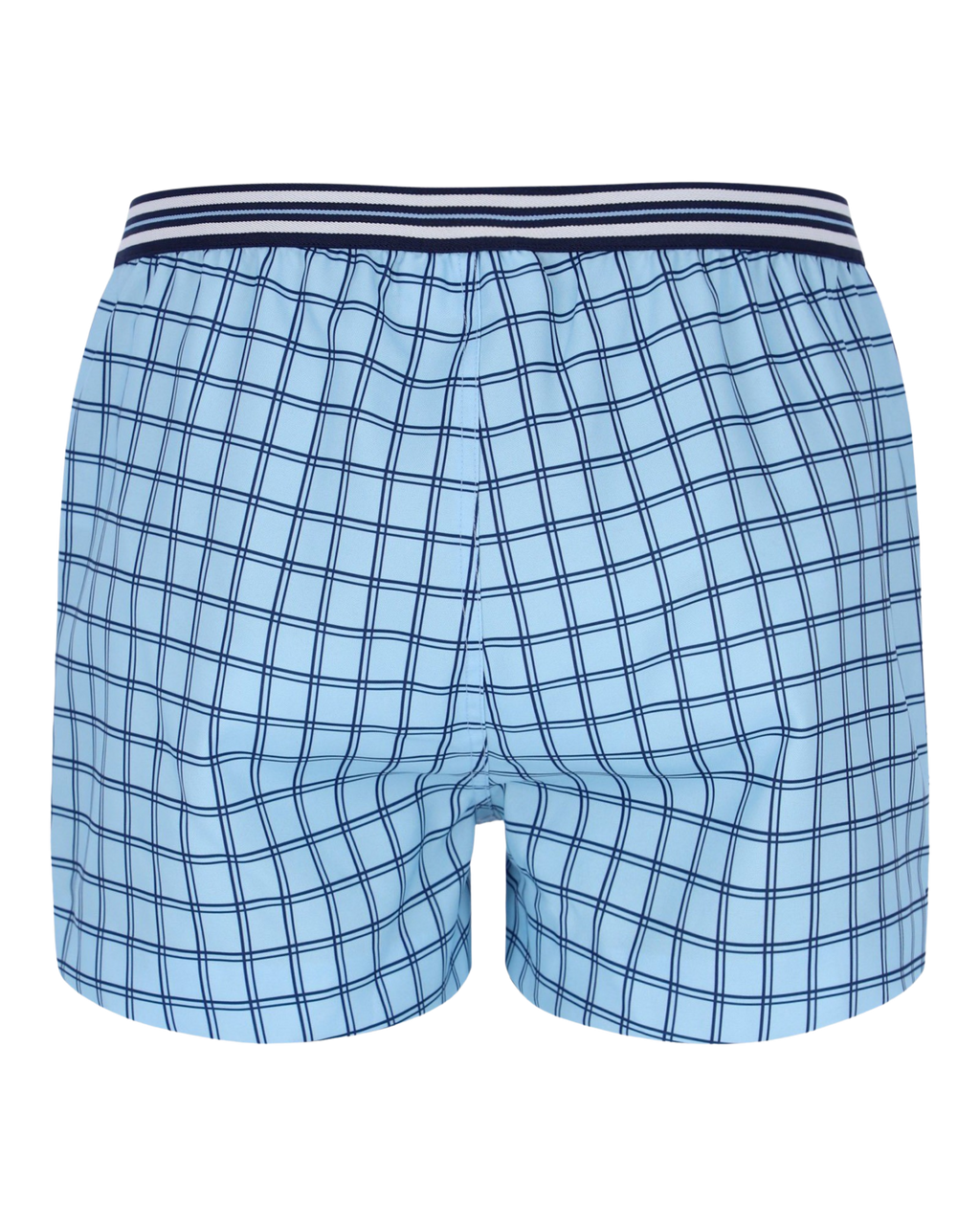 Fila Brookes Check Short In Blue Bell/Navy