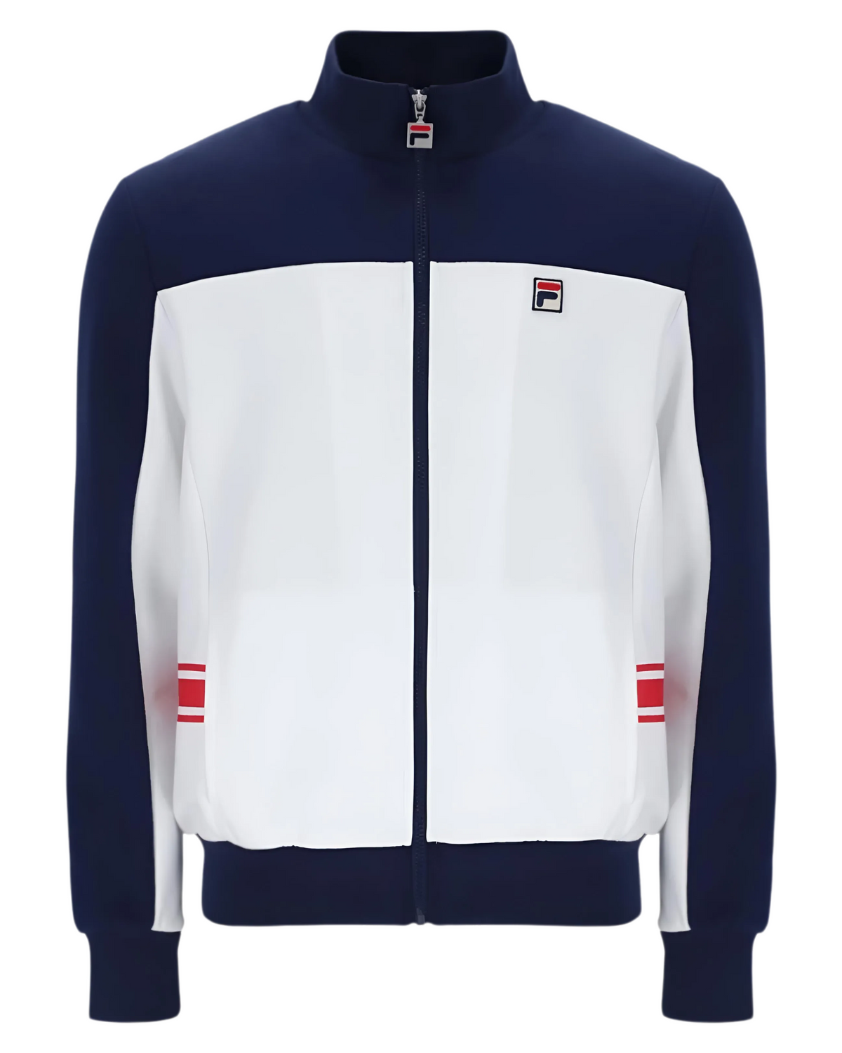 Fila Gavin Track Top In White/Navy/Red