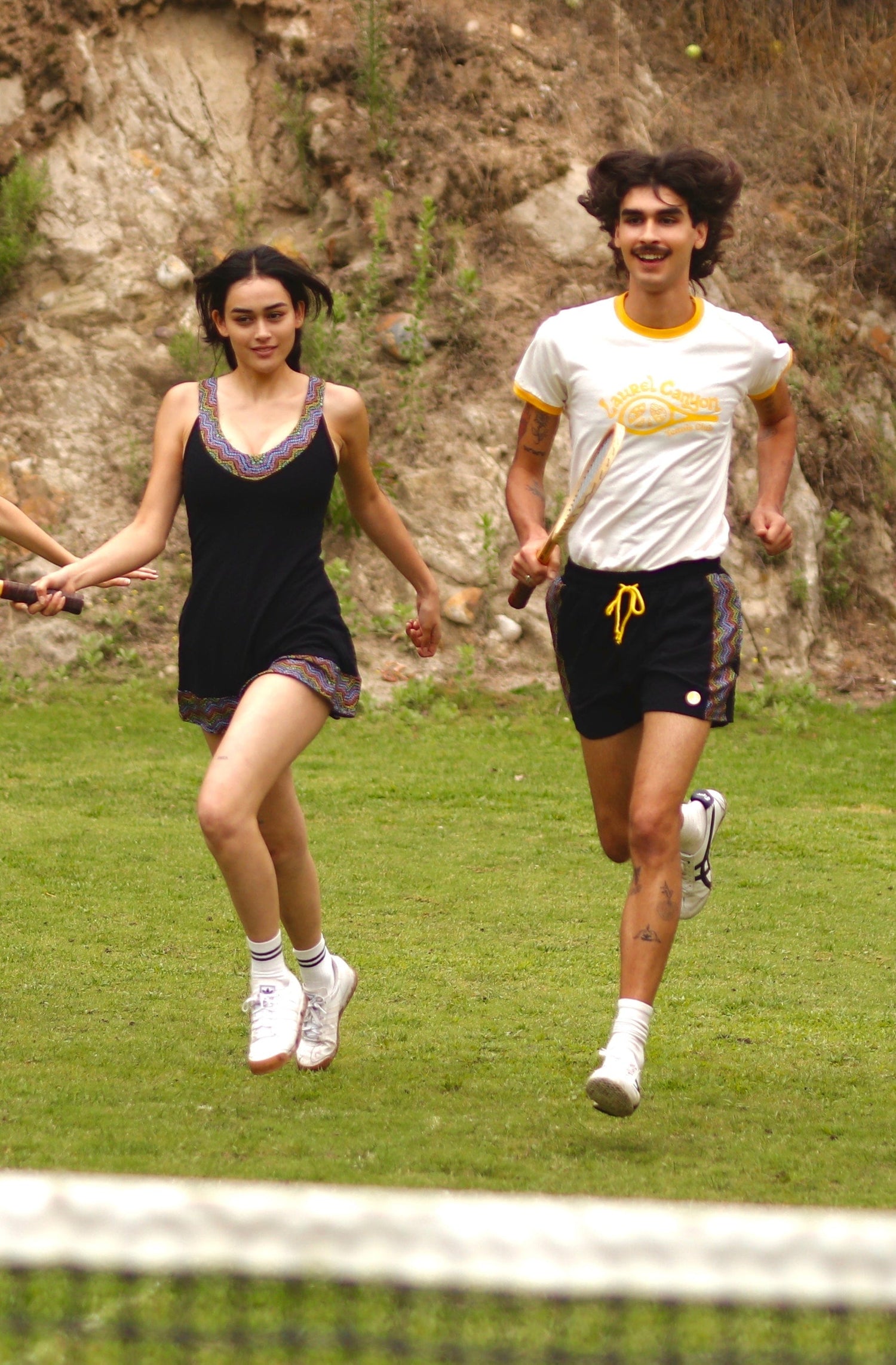 1972 Unisexy Tennis Shorts in Black