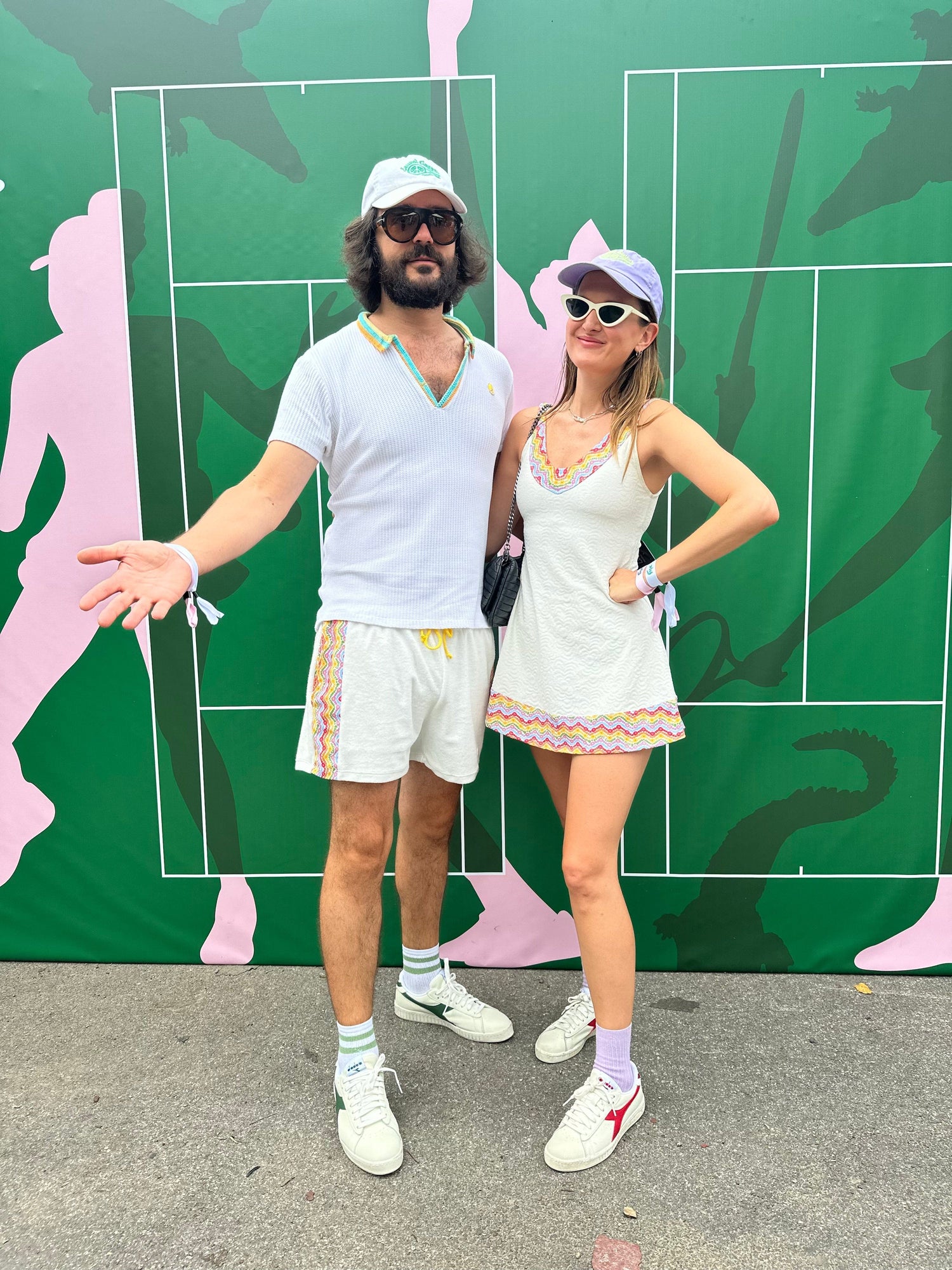 1972 Unisexy Tennis Shorts in White Terrycloth