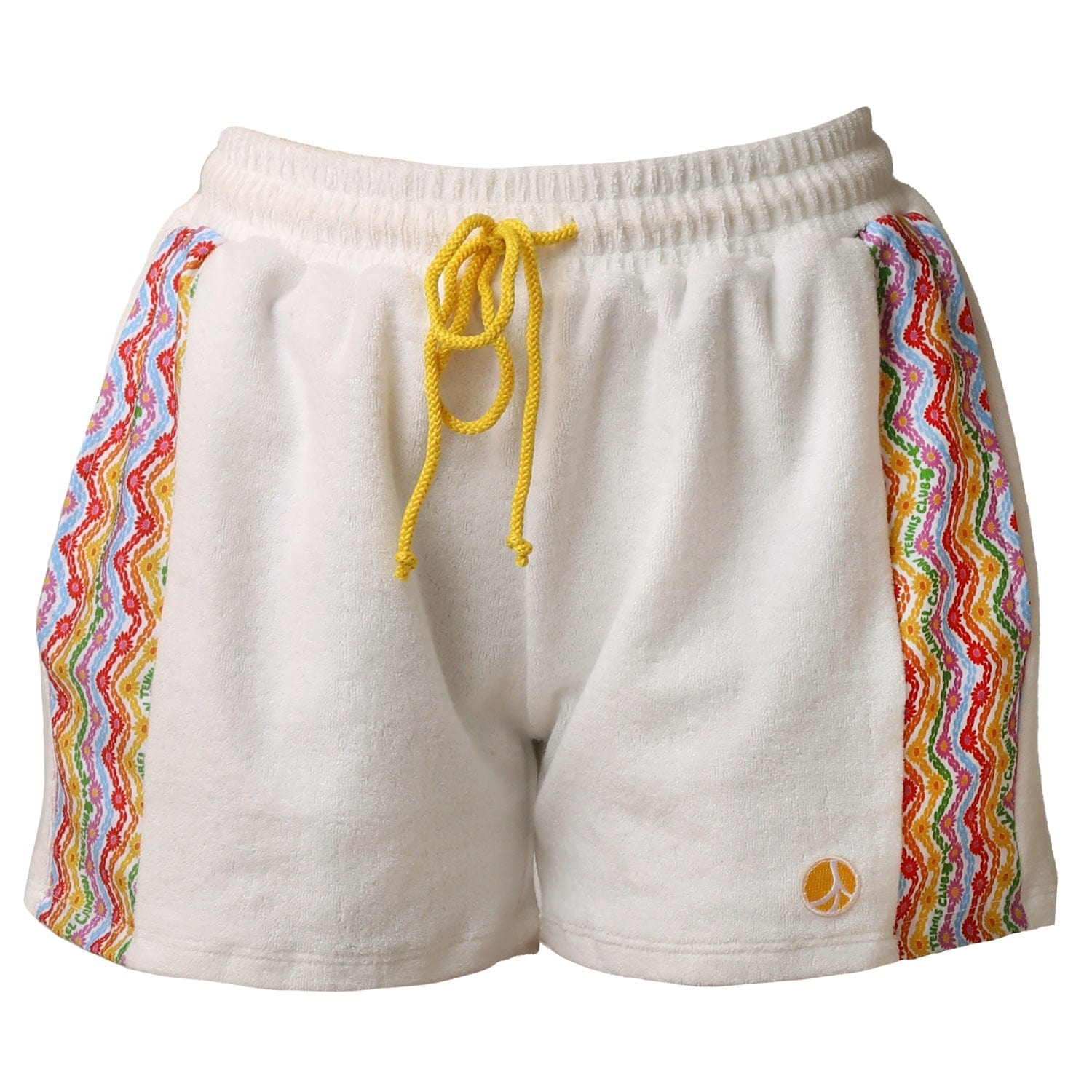 1972 Unisexy Tennis Shorts in White Terrycloth