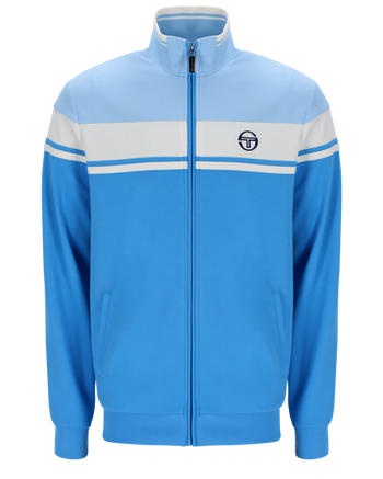 Sergio Tacchini Damarindo Track Top In Azure Blue/Gardenia