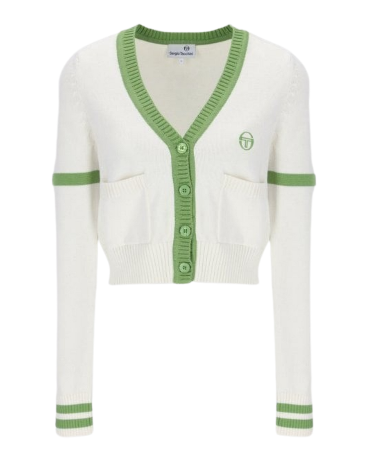 Sergio Tacchini Lucia Knitted Cardigan In Gardenia