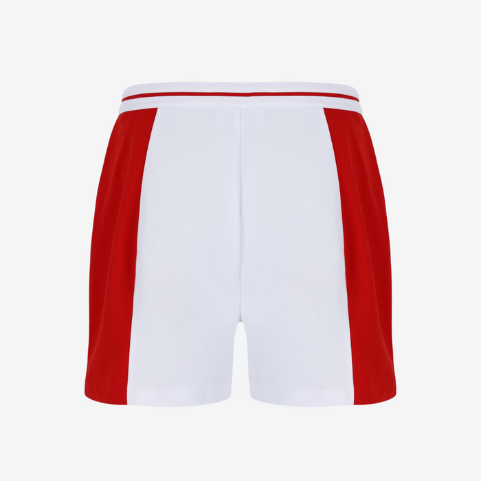 Supermac Short Tennis Short In White/Adrenaline Rush