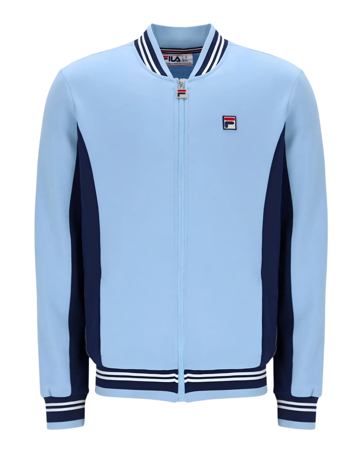 Fila Settanta Track Top In Blue Bell/Navy/Gardenia