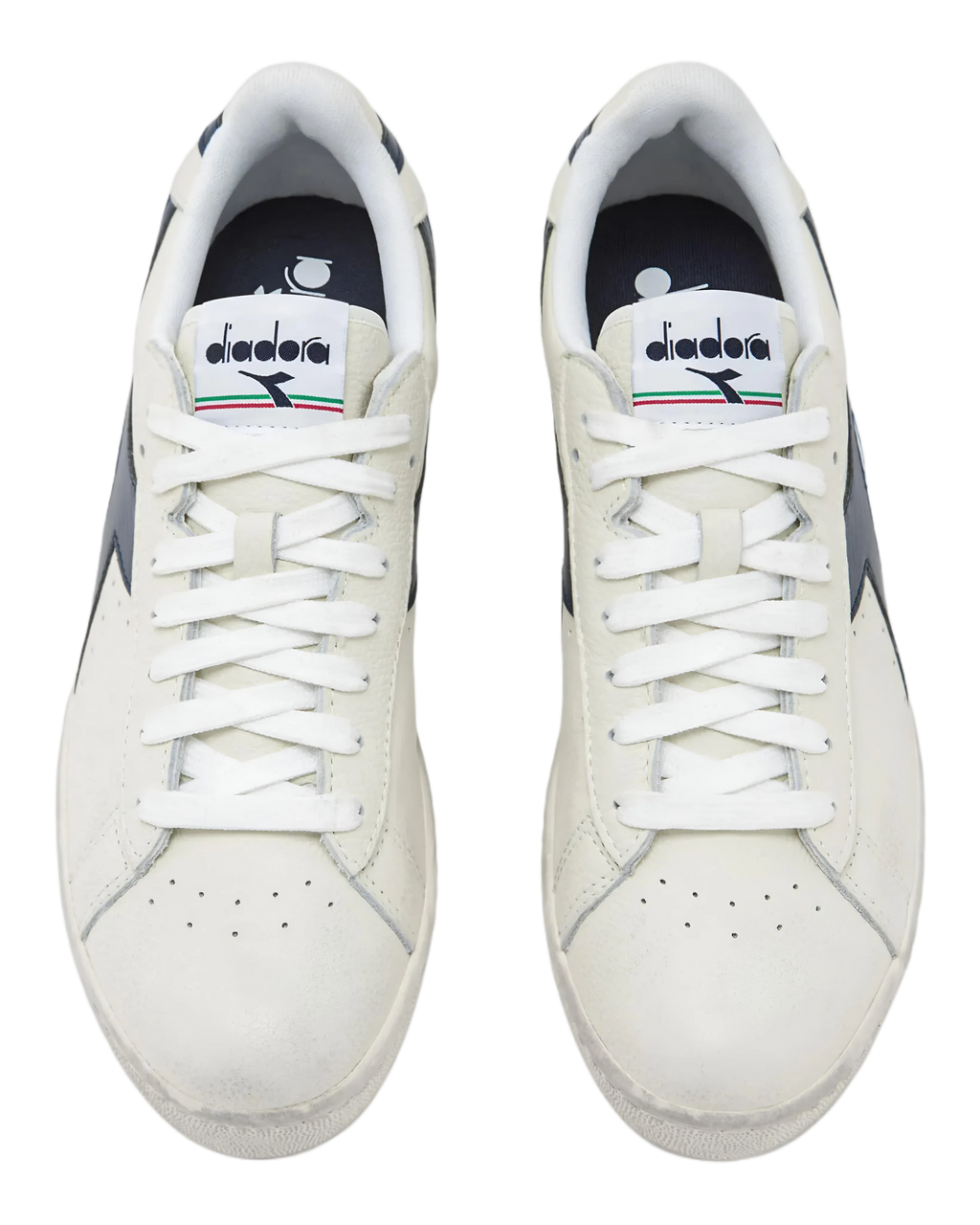 Diadora Game L Low Waxed White/Blue Caspian