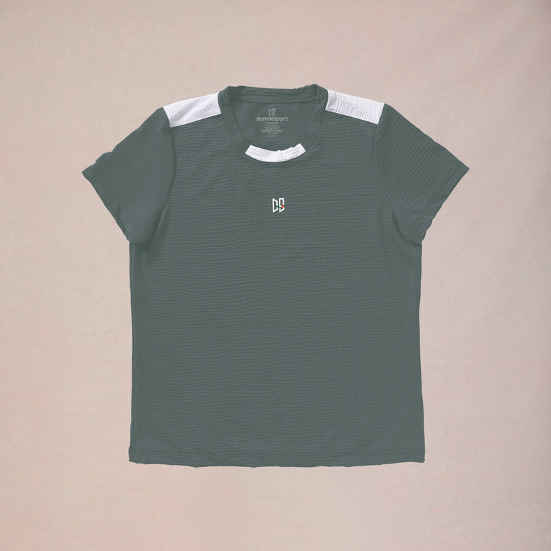 DonnaSport Le Club Waffle Knit Crew - Saggia