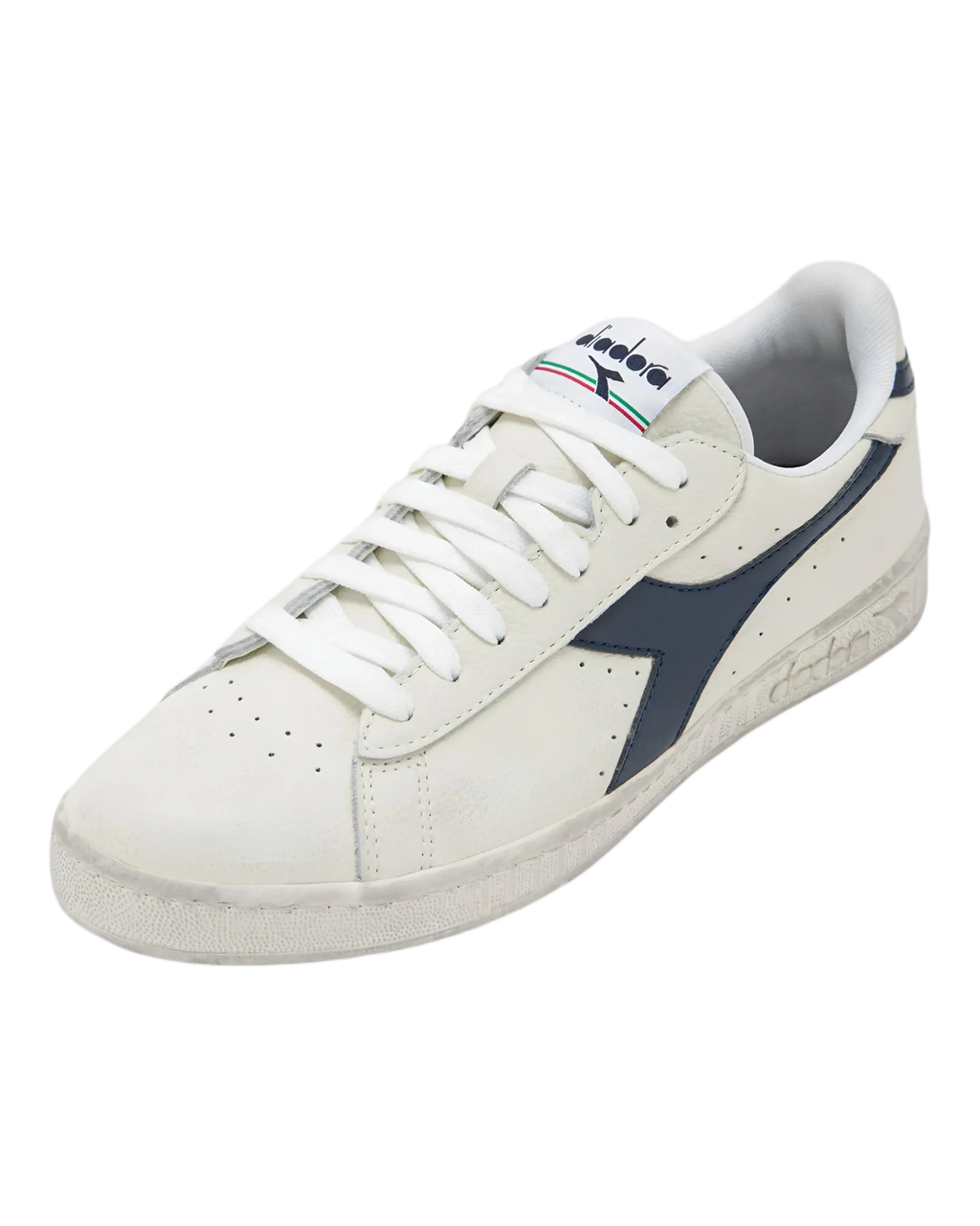 Diadora Game L Low Waxed White/Blue Caspian