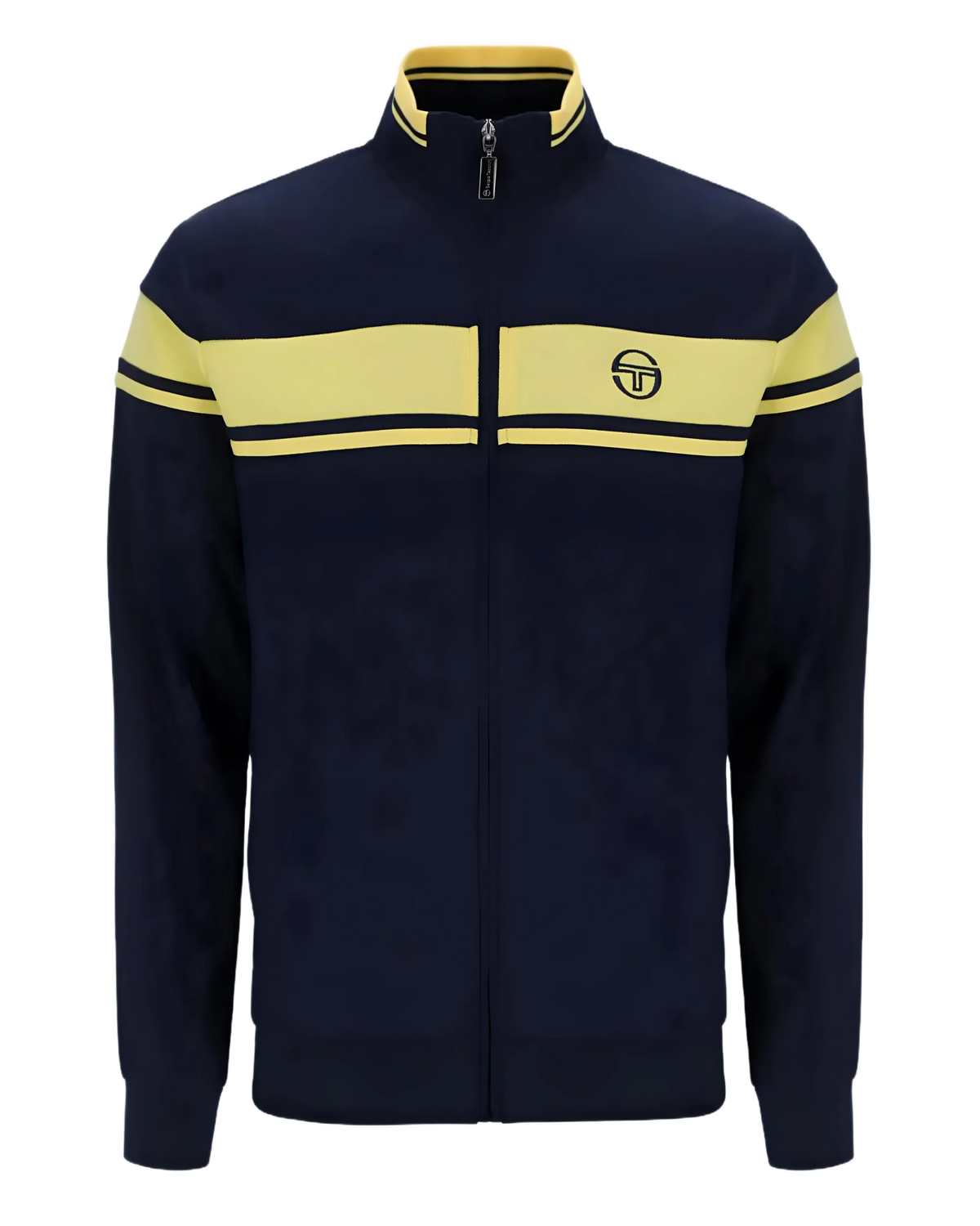 Sergio Tacchini Damarindo TT Track Top in Maritime Blue / Lemon Drop