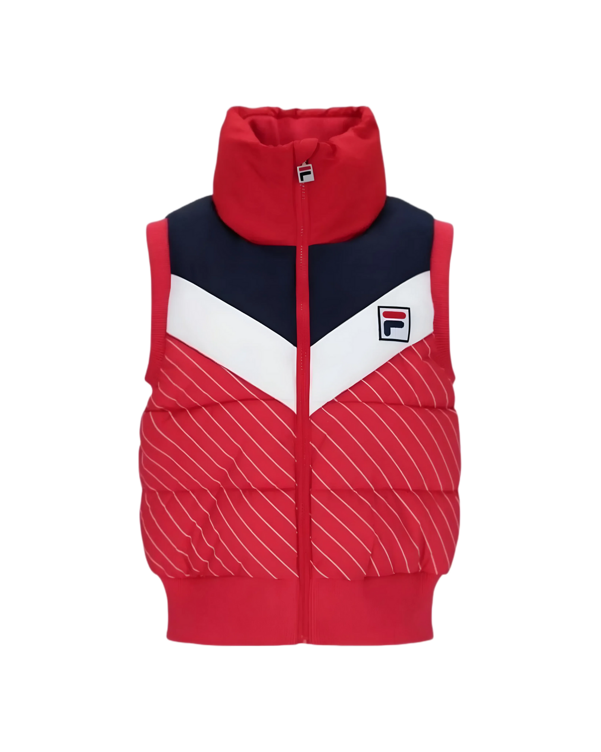 Fila Julie Sleeveless Puffer in Red