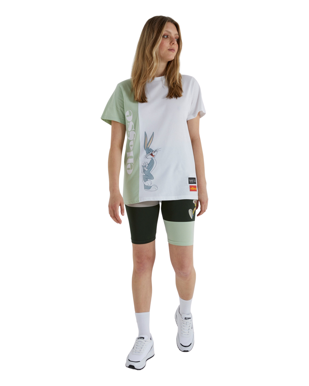 Ellesse Tweetood Looney Tunes White Oversized T-Shirt