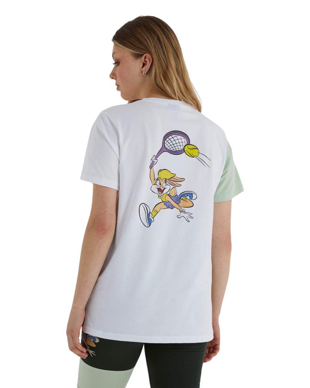 Ellesse Tweetood Looney Tunes White Oversized T-Shirt