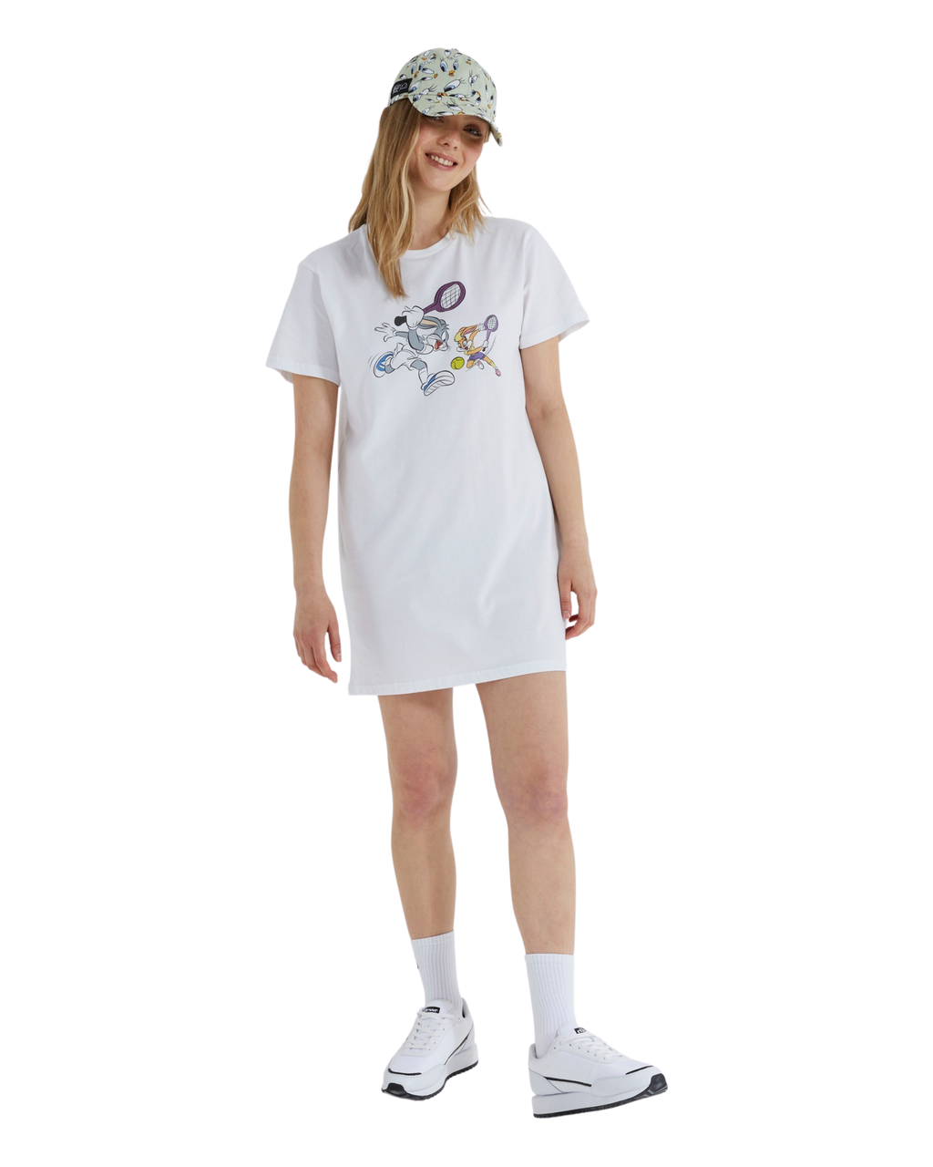 Ellesse Waab Looney Tunes Dress in White