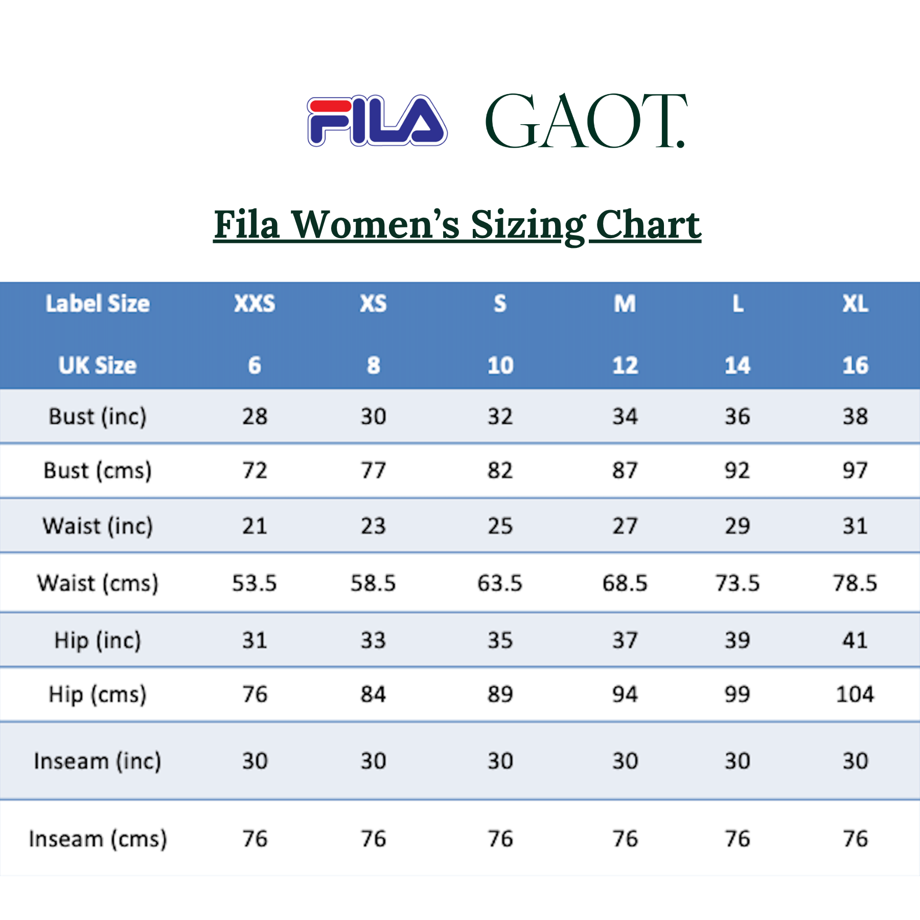 Size Guide Fila Mens To Womens Shoe Size Tanta Cap In Gardenia