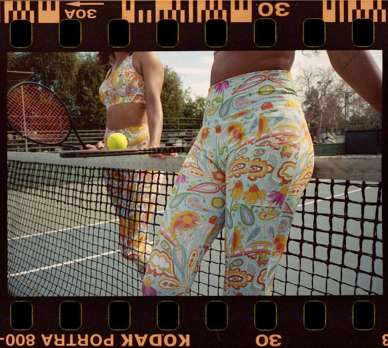 Love All Paisley Printed Leggings with Pockets