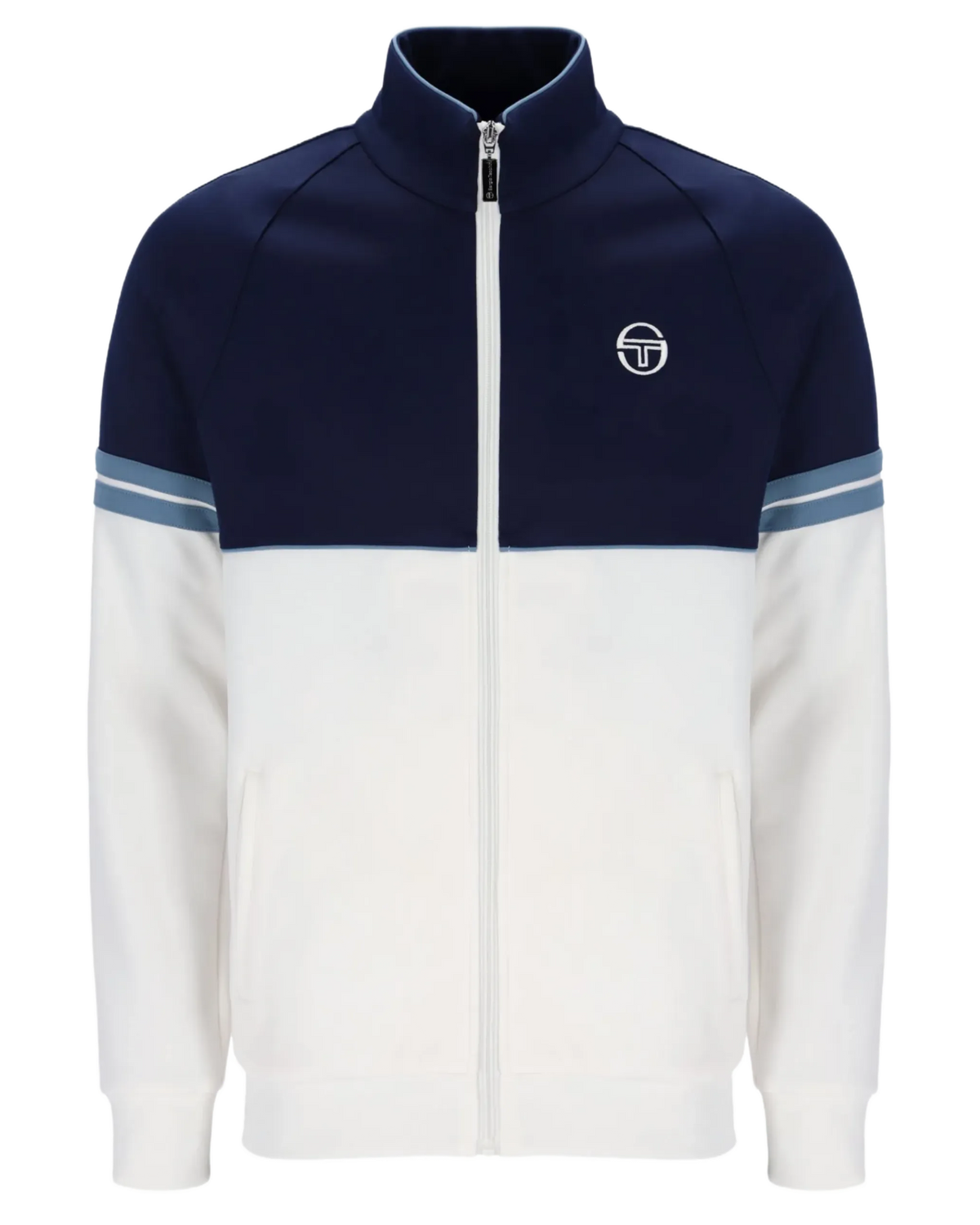 Sergio Tacchini Orion TJ Track Jacket in Maritime Blue / Gardenia / Coronet Blue