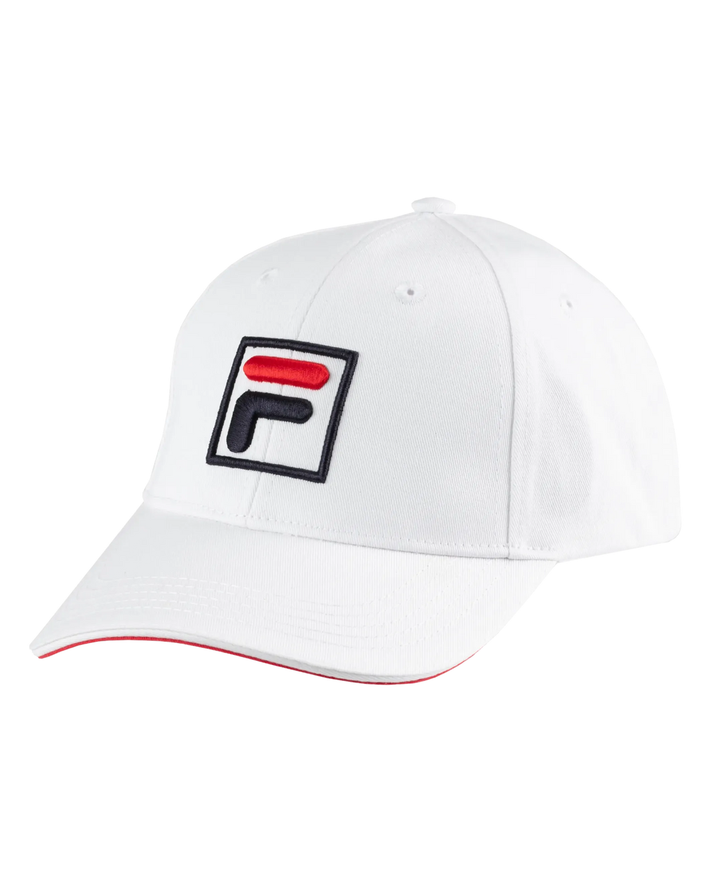 Fila Forze Baseball Cap in White/Fila Red