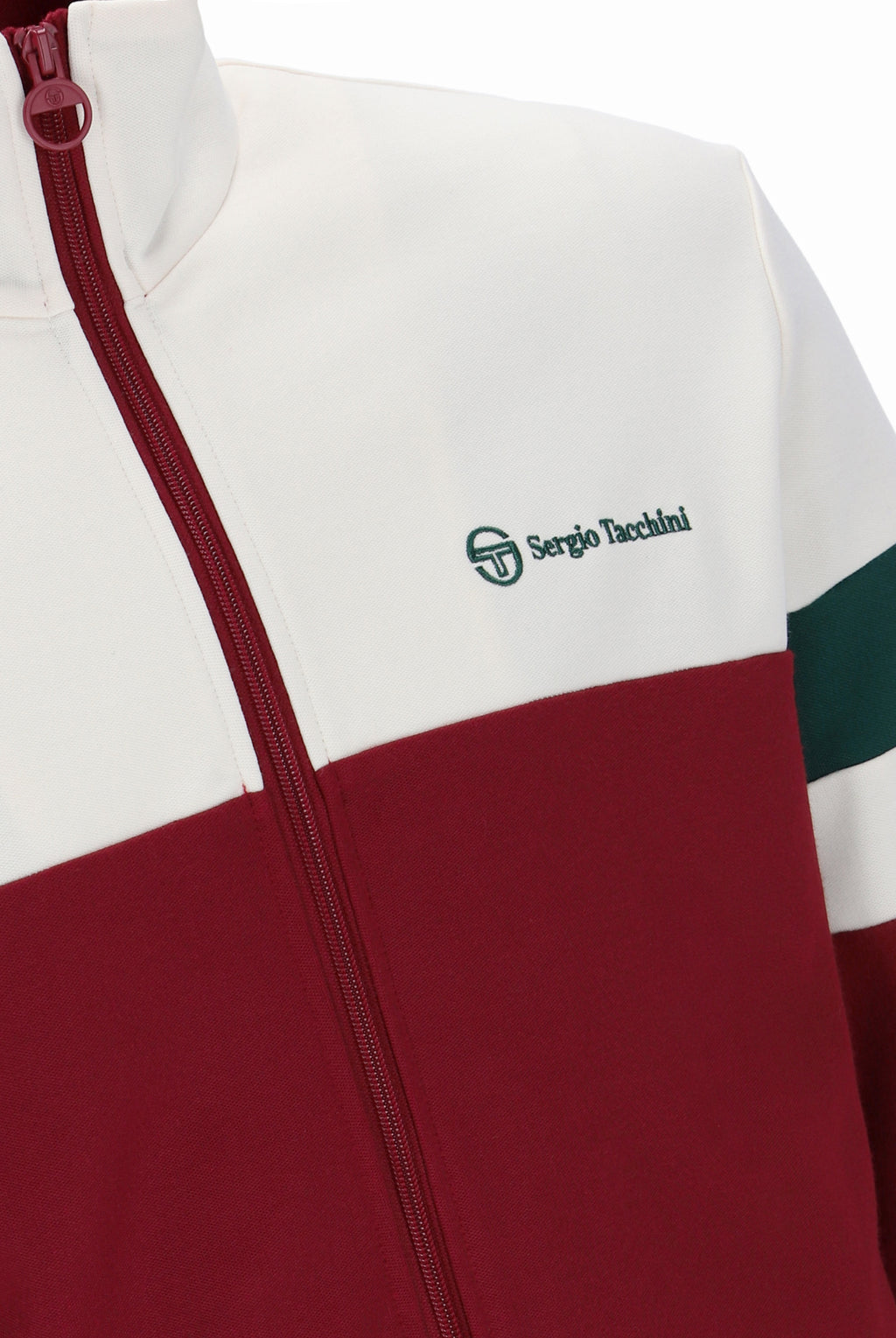 Sergio Tacchini Jonnie TT Track Top in Sundriedtomato/Rainforest