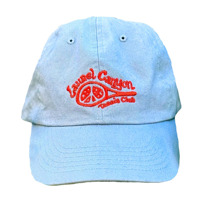 Unisex Laurel Canyon Tennis Club Embroidered Cotton Tennis Hat in Blue Dream