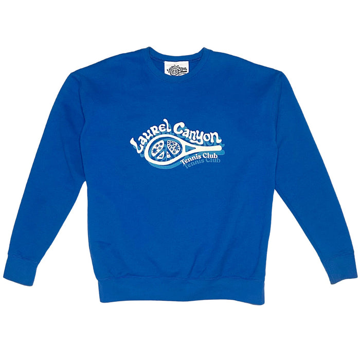 Unisex Laurel Canyon Tennis Club Crewneck Sweatshirt in Blue