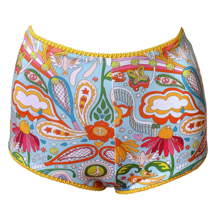 Love All Paisley Printed Tennis Bikini Bottoms