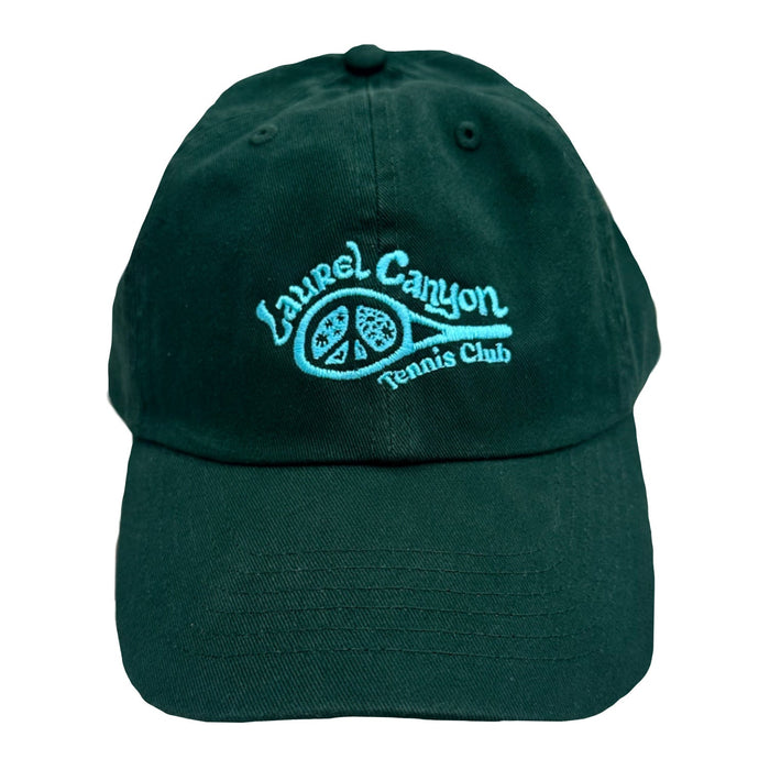 Unisex Laurel Canyon Tennis Club Embroidered Cotton Tennis Hat in Pacific Green