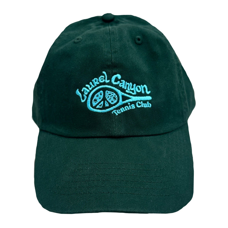 Unisex Laurel Canyon Tennis Club Embroidered Cotton Tennis Hat in Pacific Green