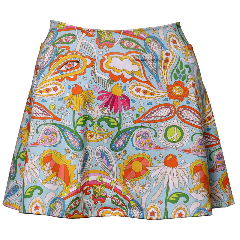 Love All Paisley Printed Tennis Skirt with Pockets
