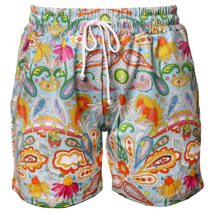 Love All Unisexy Paisley Printed Tennis Shorts
