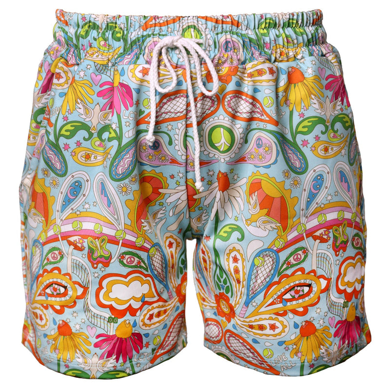 Love All Unisexy Paisley Printed Tennis Shorts