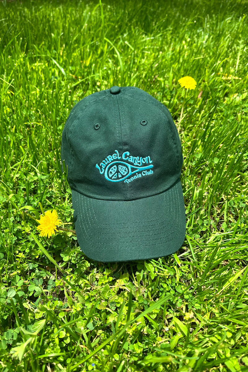 Unisex Laurel Canyon Tennis Club Embroidered Cotton Tennis Hat in Pacific Green
